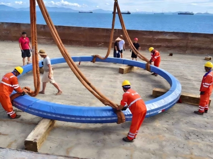 LTZC 6.8-meter slewing bearing successfully delivered.